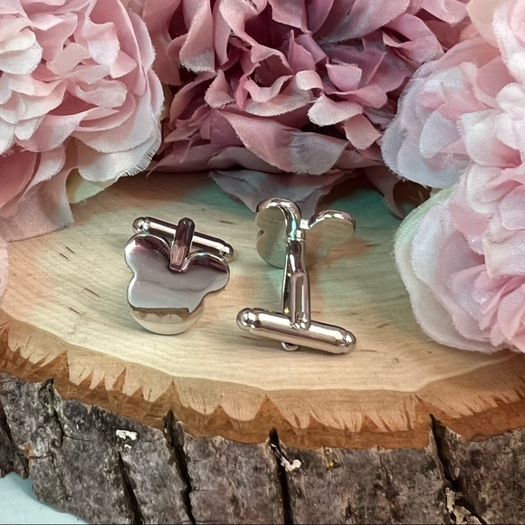 Silver Mickey Mouse Head Cufflinks - Picture 11 of 15